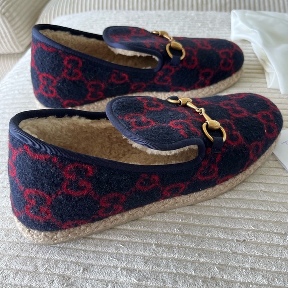 Gucci GG shearling loafers size 39 - Picture 2 of 12